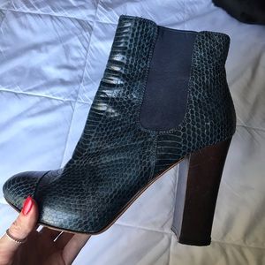 Juicy Couture snakeskin boots